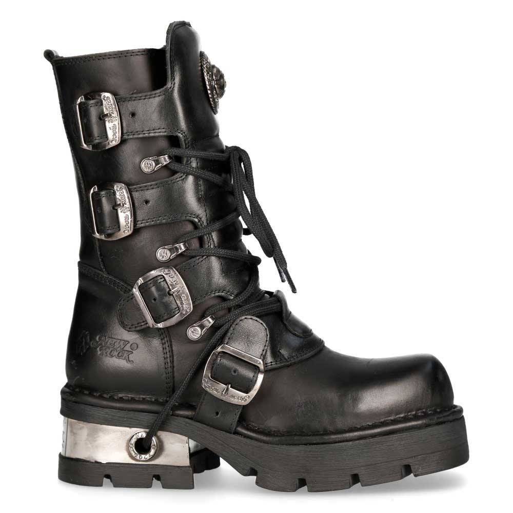 New Rock - M373S1 Stiefel - Schwarz/Silberfarben Product image